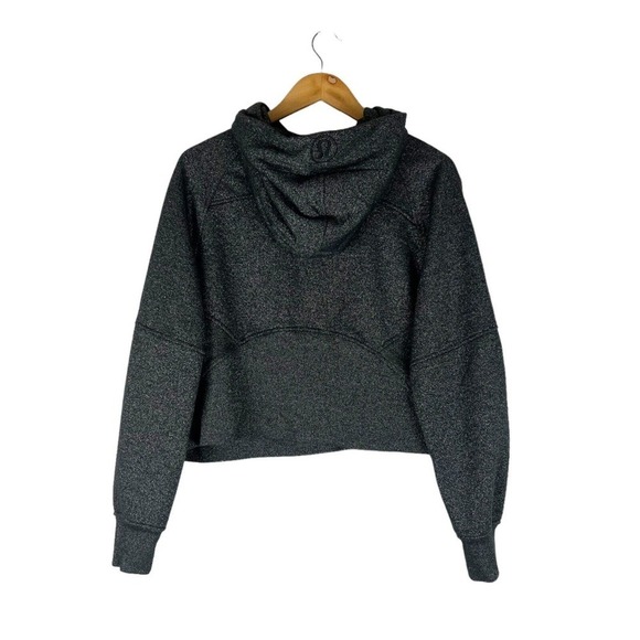 Lululemon Scuba Oversized Half-Zip Hoodie Black/Spark Shimmer M/L - Picture 2 of 5